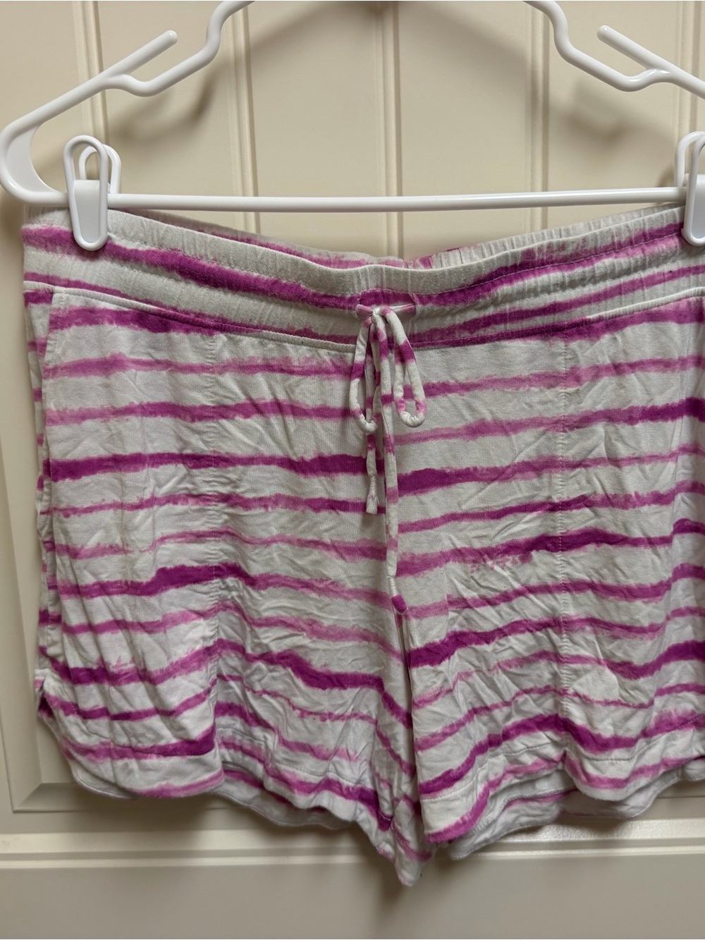 Soma Pink & White Striped Lounge Shorts
